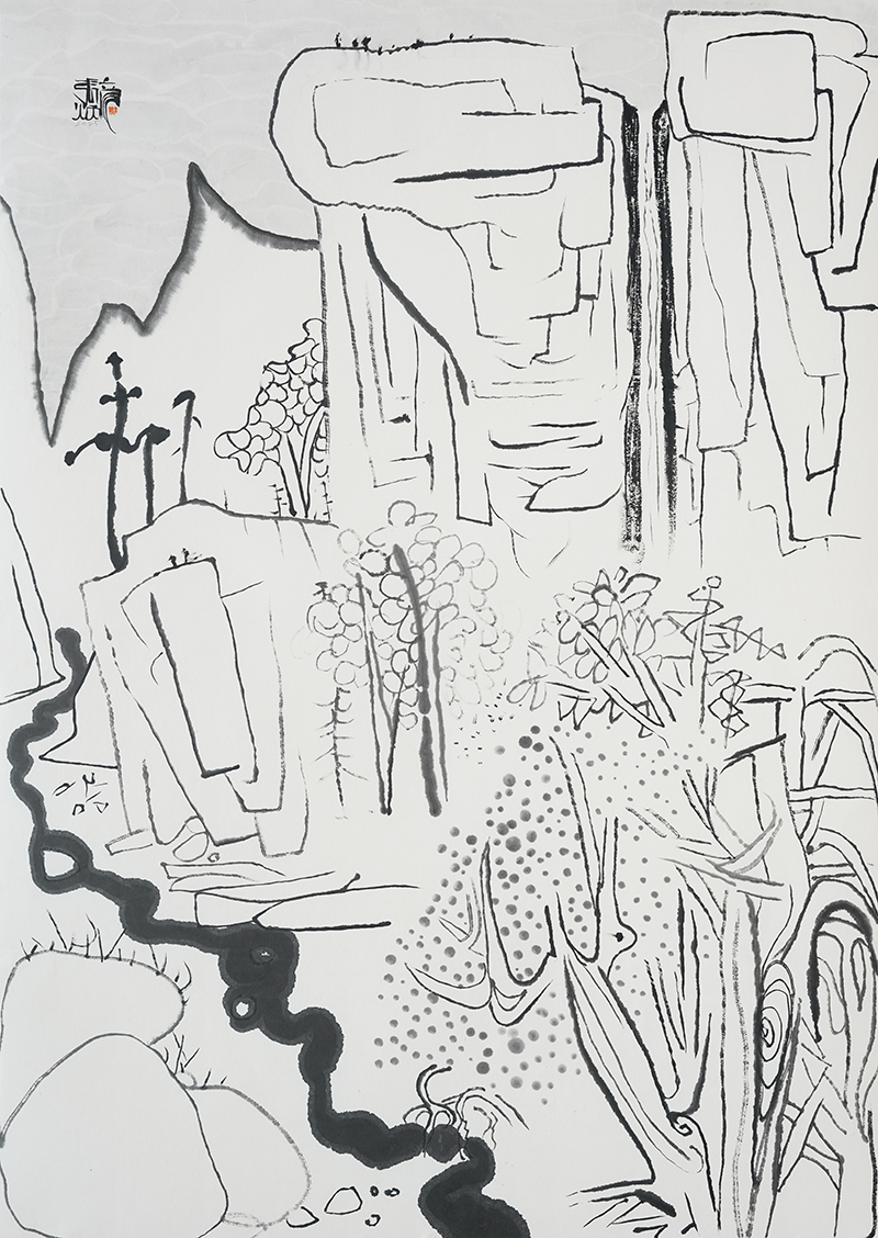 Jang Byeong Eun · Eastbrush · 张炳彥 · Landscape in mind · ink_on_paper · 1030mm_x_728mm · 2025